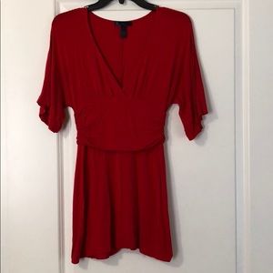 Banana Republic Red Vneck Tunic